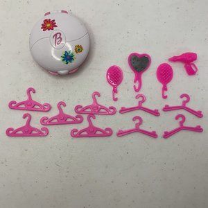 Doll Accessories/‎ Hangers/Mirrors/Hair Dryer/Barbie Compact Lot Of 14